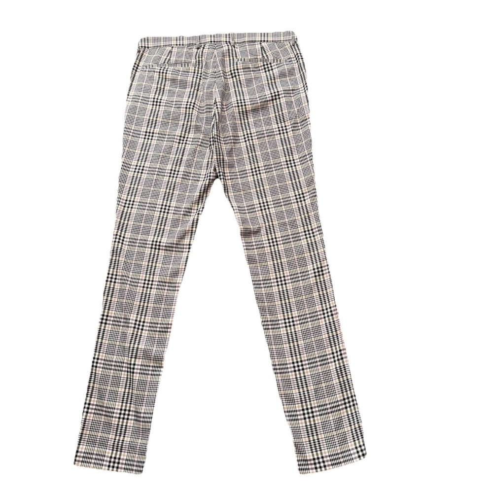 Topman Men's Trousers Stretch Skinny Dress Pants 36x36 Plaid Check Black Pink - Picture 3 of 10